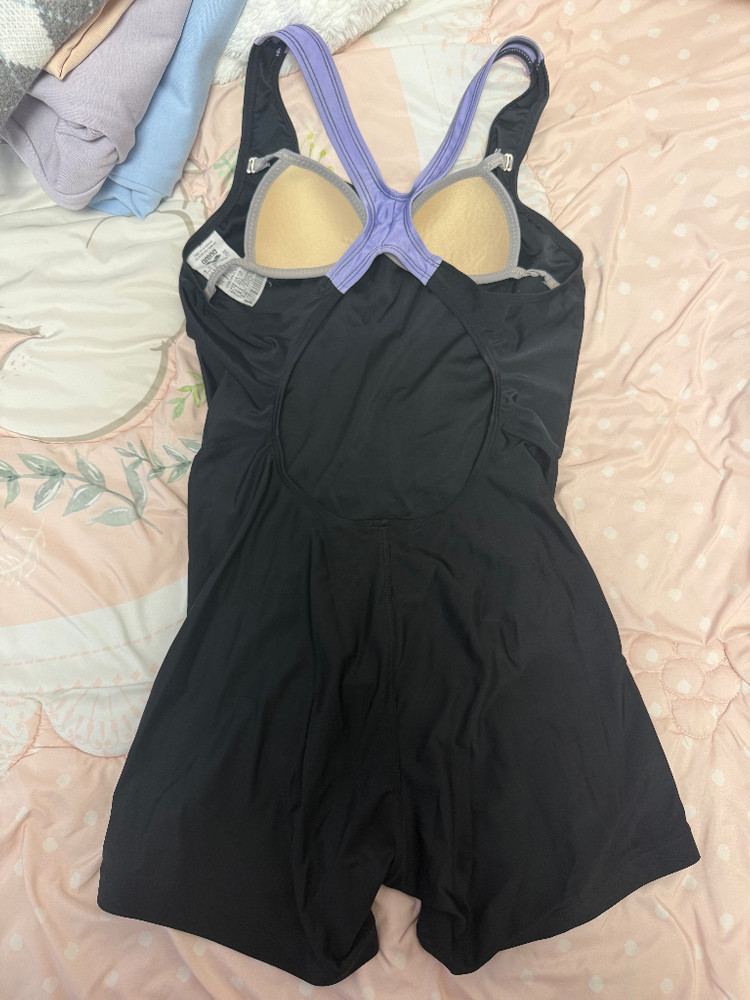 아레나 여아 3부 수영복 블랙 90 이미지