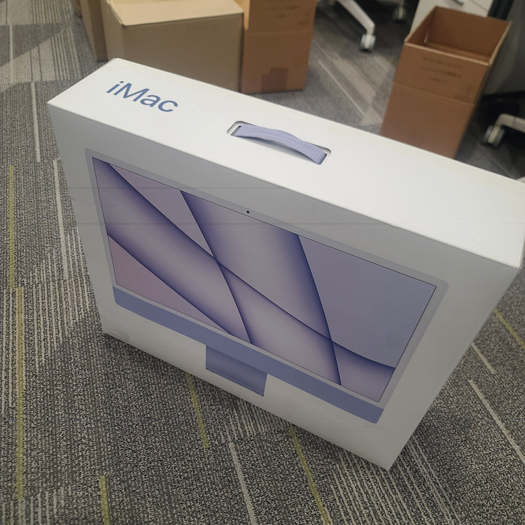 애플 아이맥 iMac 24인치 M1 / 퍼플 / RAM 8GB / SSD 256GB 풀박스 팝니다. 이미지