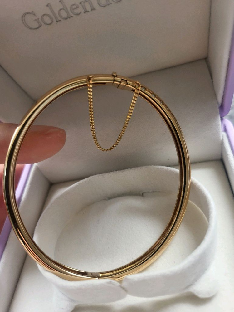 골든듀 메모리 18k 다이아 뱅글 팔찌 로골M 사이즈 이미지