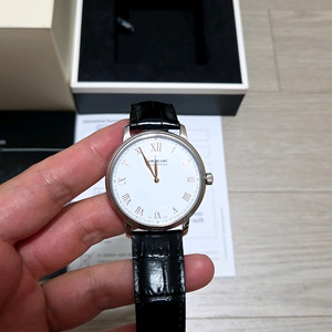 몽블랑 트래디션 가죽 시계 이미지