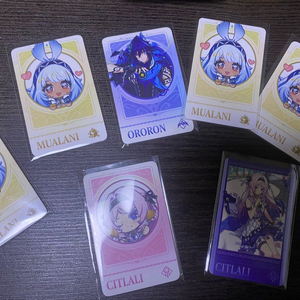 원신 맘스터치 콜라보 포토카드 판매합니다 이미지