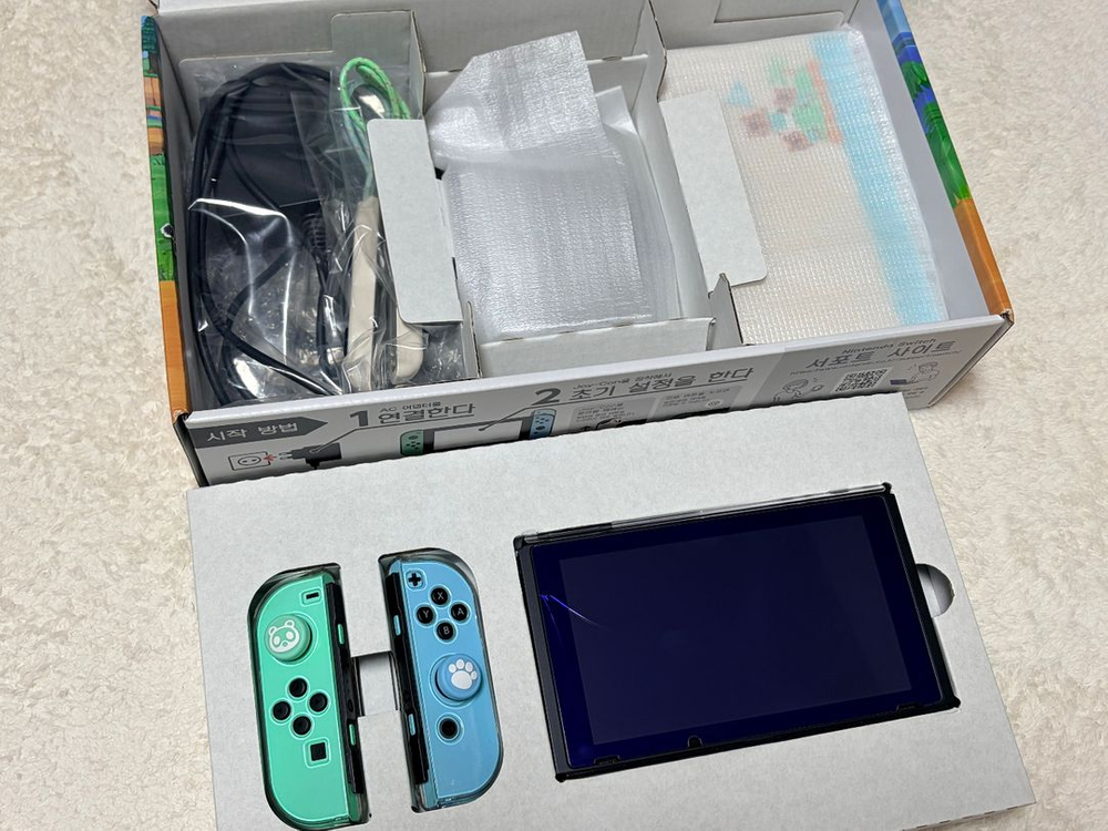 닌텐도 스위치1 동물의숲 에디션 (풀박스) 이미지