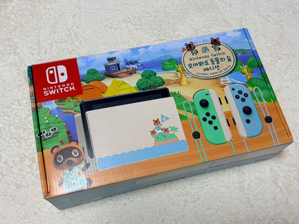 닌텐도 스위치1 동물의숲 에디션 (풀박스) 이미지