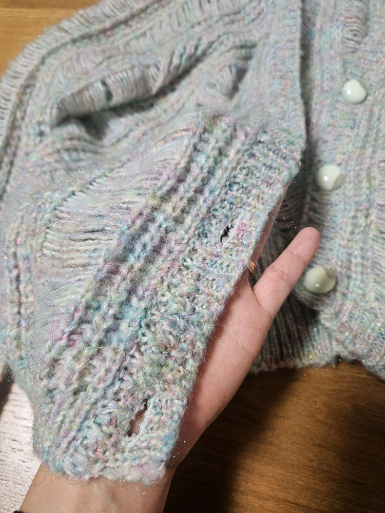 여성 니트 가디건 s사이즈 이미지