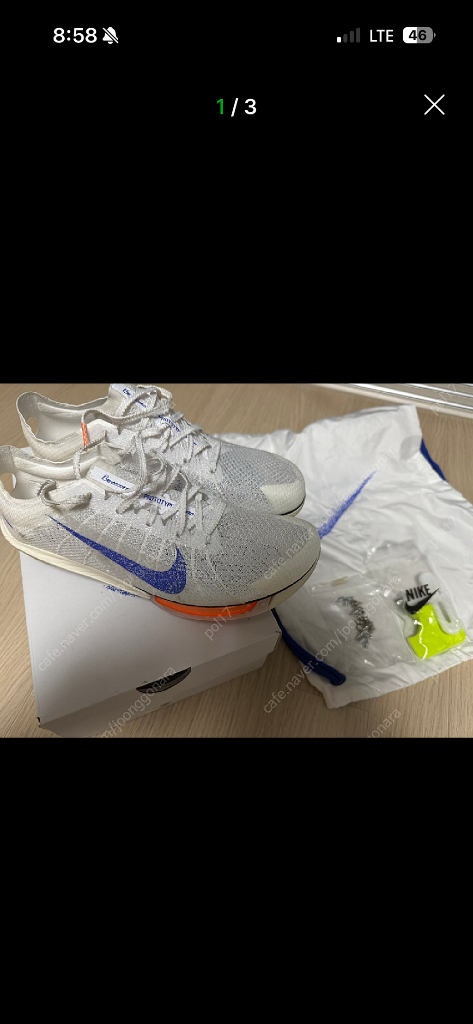 나이키 에어줌 빅토리2 스파이크화 팝니다. (255사이즈) 이미지