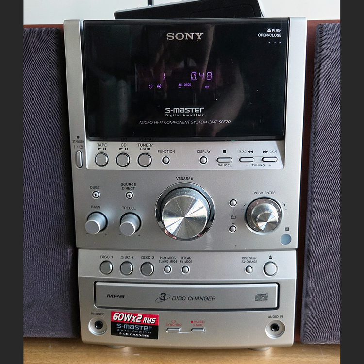 SONY 마이크로 오디오 3CD 시스템 CMT-SPZ70 이미지