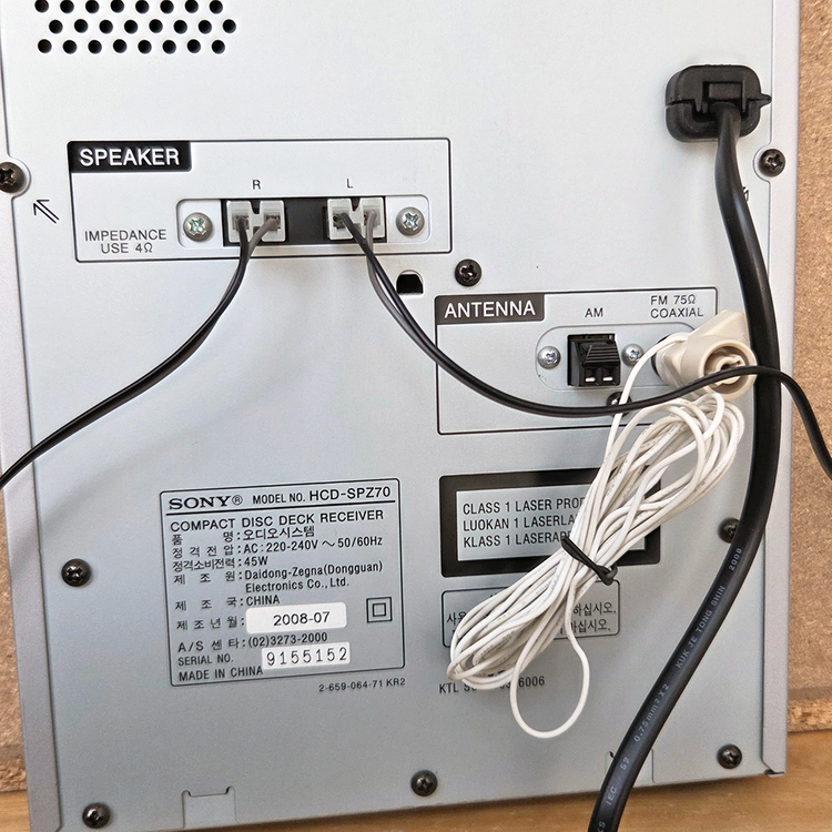 SONY 마이크로 오디오 3CD 시스템 CMT-SPZ70 이미지