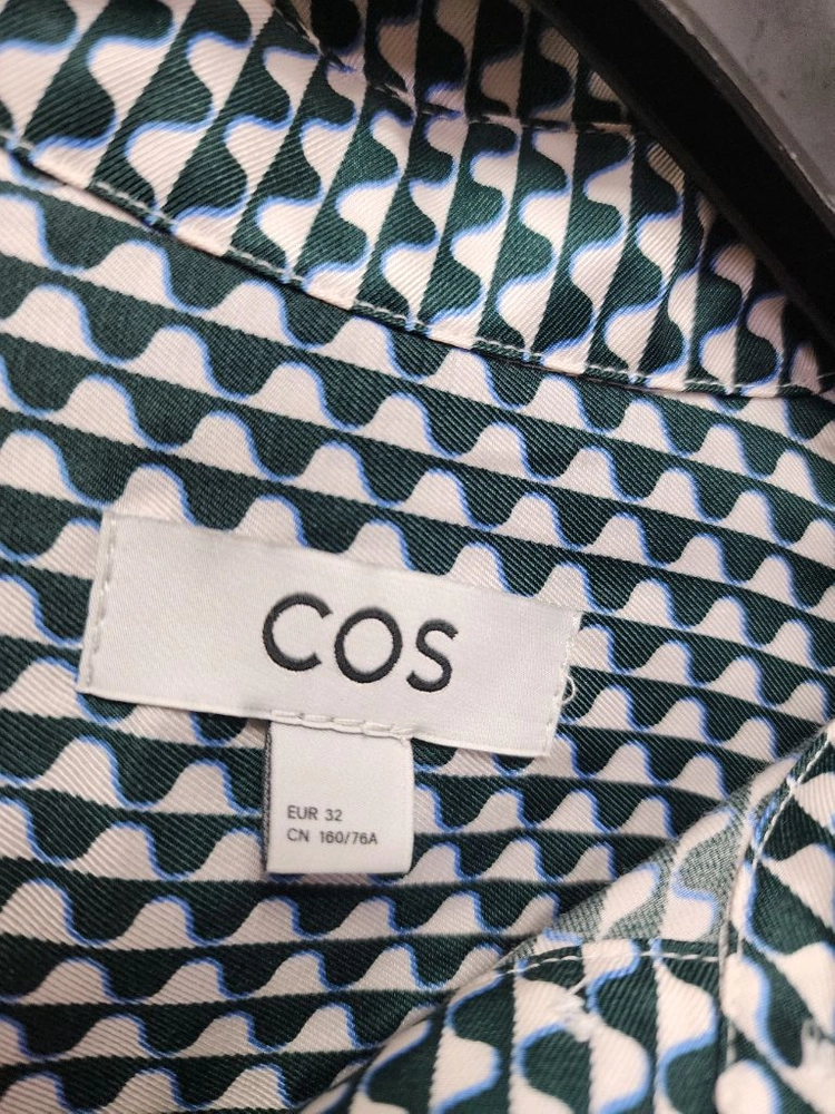 COS 패턴 롱 셔츠 원피스 이미지