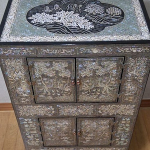 이조자개이층장 자개장 이미지