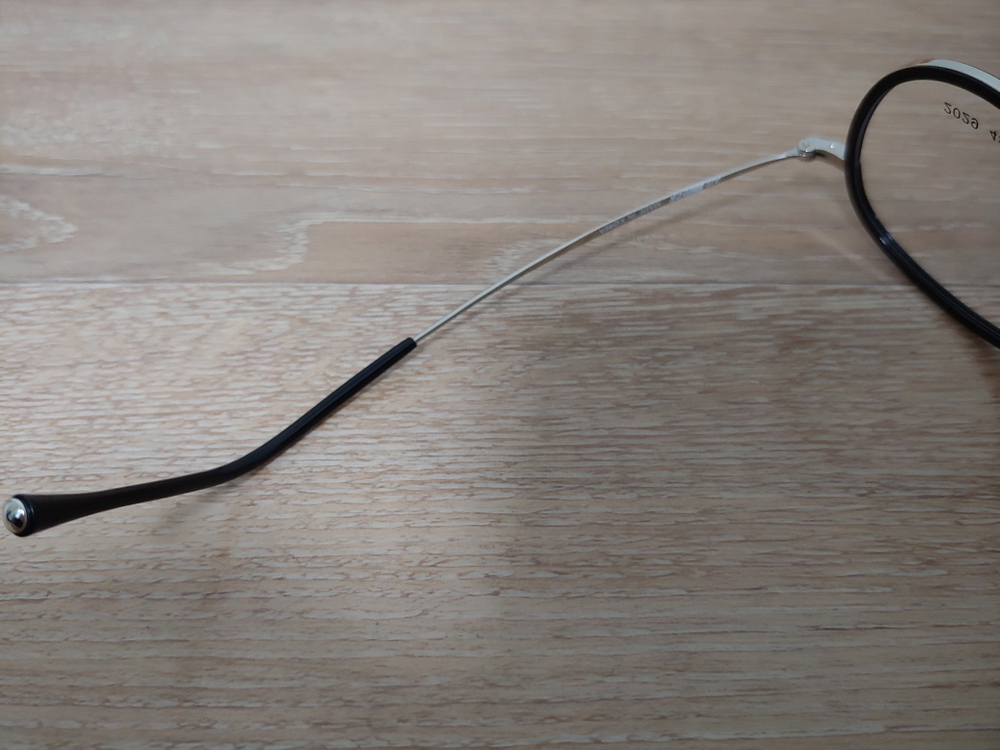 동그리 안경 솔텍스 안경테 AIROCK 2029 48 남자 여자 공용 에어락 블랙 실버 미착용 새제품 이미지