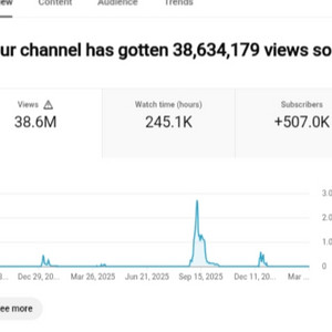 50만명 구독자 유튜브 채널 이미지