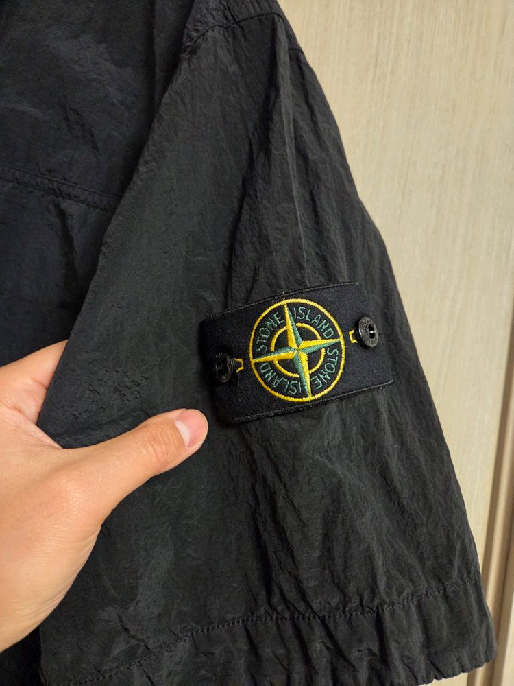 [XXL]25FW 스톤아일랜드 나일론 메탈 에코닐 반팔 셔츠 이미지