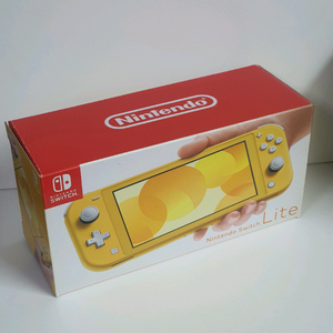 [신품급] 닌텐도스위치 라이트 옐로우 풀박 이미지