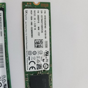 삼성.SK 하이닉스. 512GB. M.2 .NVME.버전SSD .포멧완료 개당90000원.256G. 4500 이미지