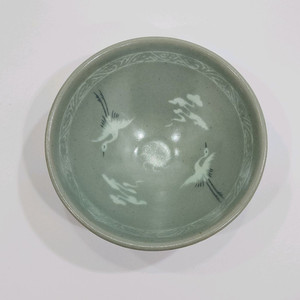 강진 상감청자운학문 다완 완 찻사발(1) 이미지