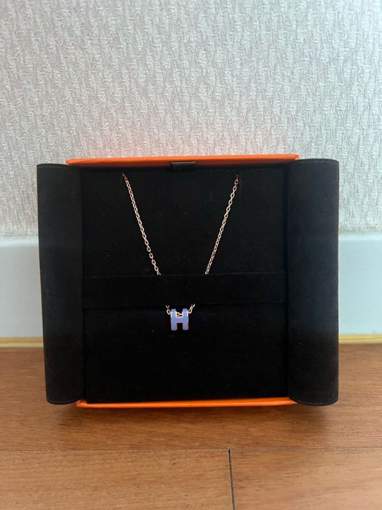 에르메스 미니 팝아슈 목걸이 라벤더 이미지