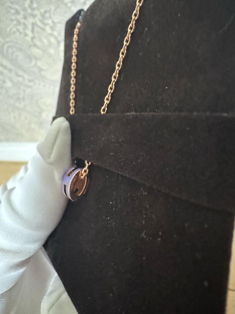 에르메스 미니 팝아슈 목걸이 라벤더 이미지