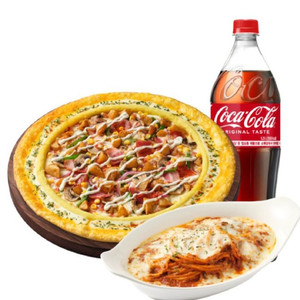 피자헛) 베이컨포테이토 리치골드L + 리치치즈파스타+콜라 1.25L 이미지
