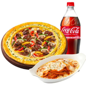 피자헛) 직화불고기 리치골드L+리치치즈파스타+콜라 1.25L 이미지