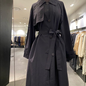 보브 21년 햅번 바스락 나일론 롱 야상 점퍼 트렌치 자켓 코트 경량 이미지