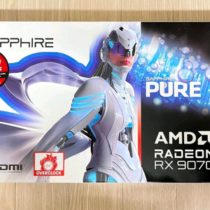 라데온 RX 9070 XT 퓨어 그래픽카드 이미지