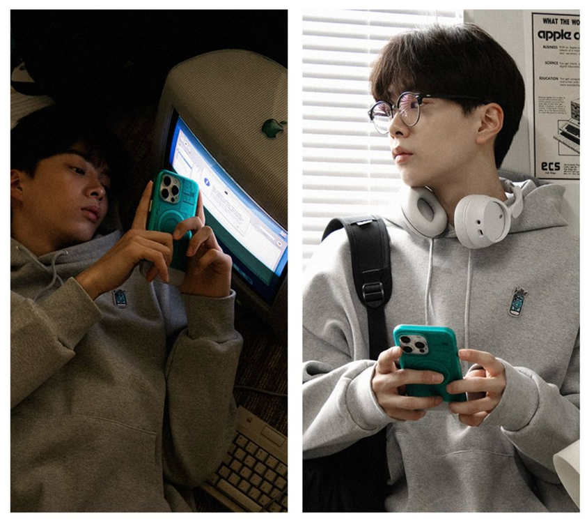 아이폰15프로 슈피겐 C1 케이스 iMac G3 에디션 2개 일괄 이미지