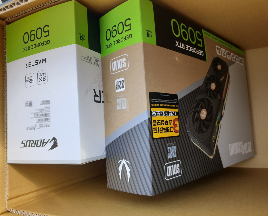 기가바이트 ZOTAC 지포스 RTX 5090 이미지