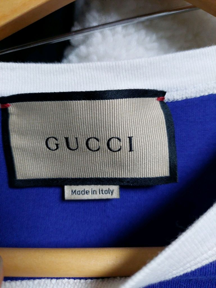 구찌 블루 로고 반팔 티셔츠 L 롯데쇼핑발 정품 이미지