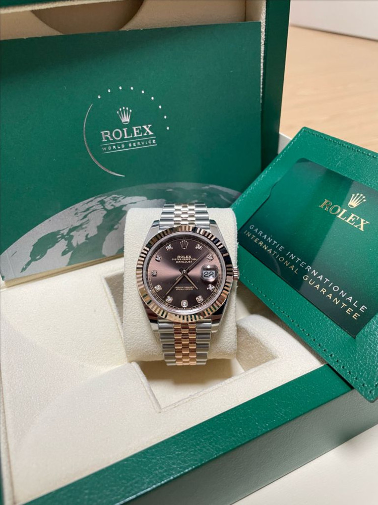 미착용 새상품 롤렉스 126331 신형 데이저스트 41 초코판 텐포로즈골드 판매합니다~~ 이미지