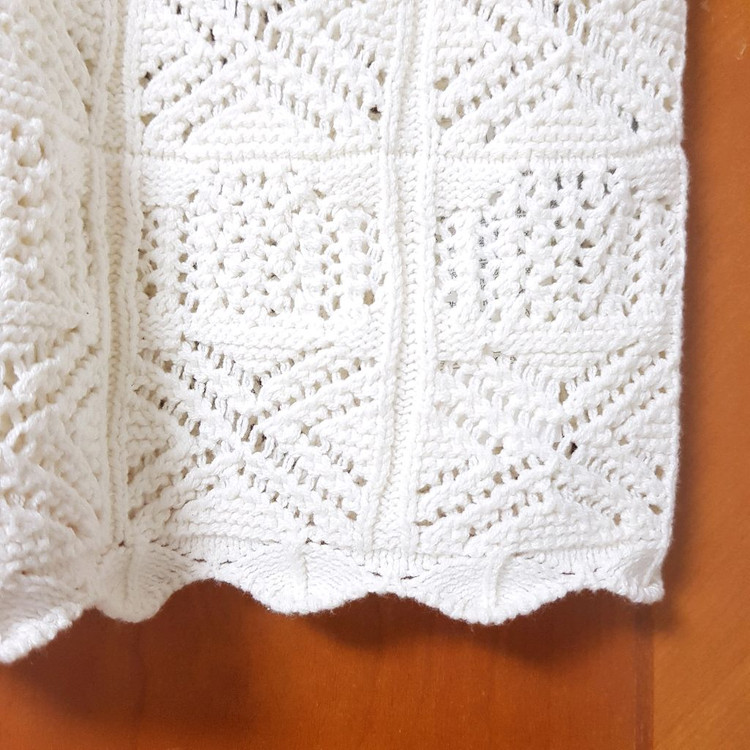 에잇세컨즈 레이어드 크로셰 니트 뷔스티에 조끼 베스트 아이보리 90 M사이즈 이미지