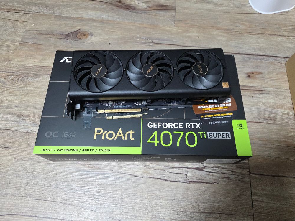ASUS ProArt RTX 4070ti SUPER 16GB (AS 27년6월까지) 이미지