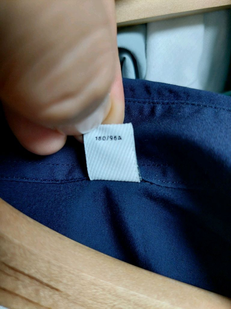 버버리 네이비 아이콘 스트라이프 셔츠 m 이미지