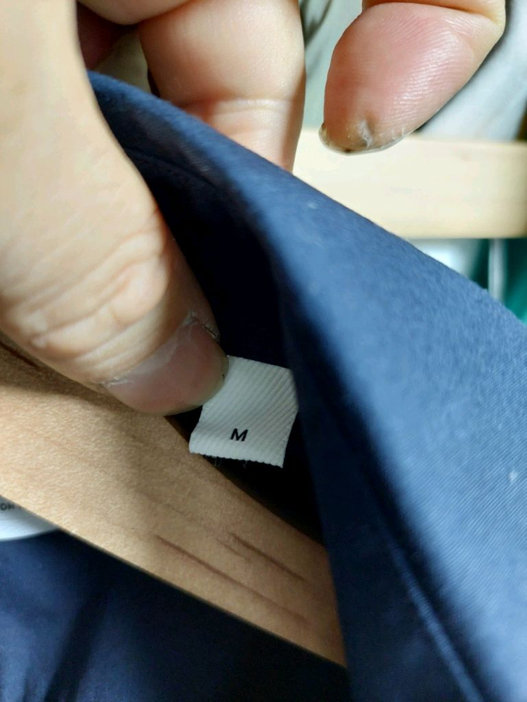 버버리 네이비 아이콘 스트라이프 셔츠 m 이미지