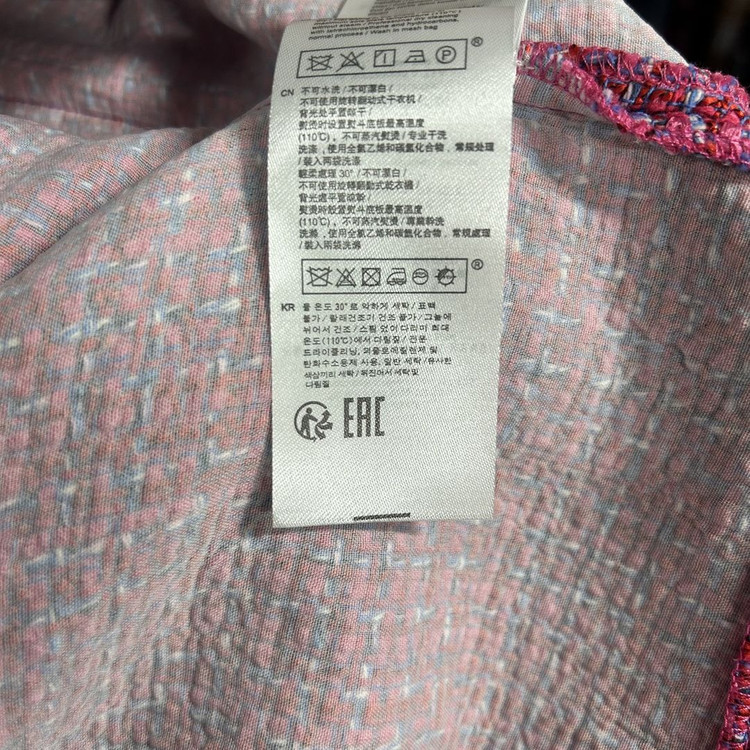 마쥬 레드 핑크 체크 버튼 랩 미니 트위드 스커트 치마 이미지