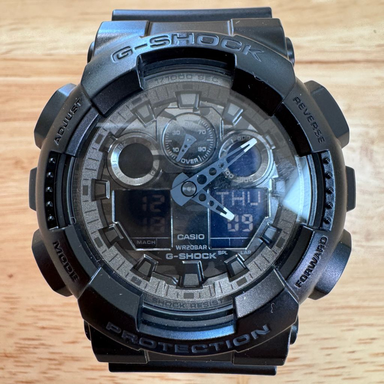 지샥 빅페이스 (GA-100) 매트블랙 카모플라쥬 (S급) 이미지