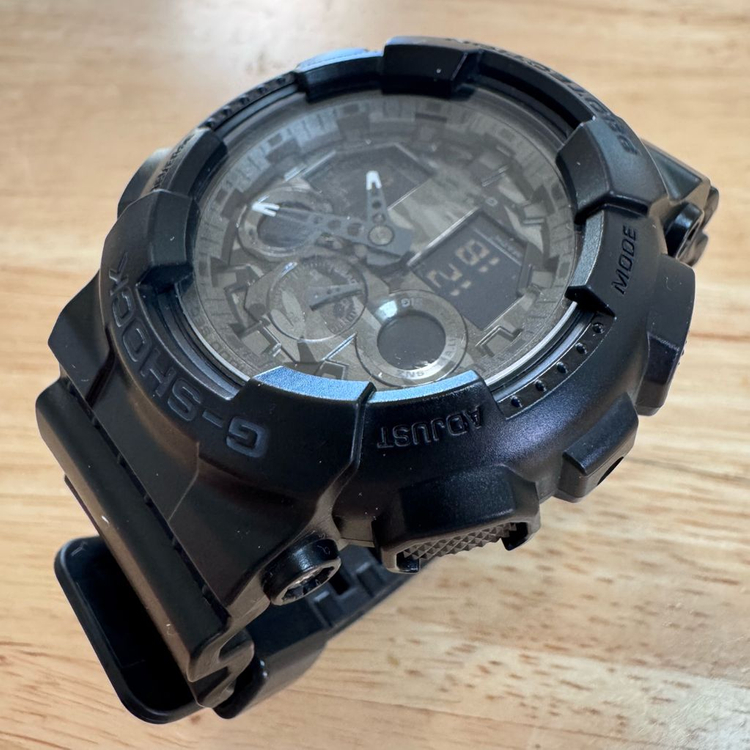 지샥 빅페이스 (GA-100) 매트블랙 카모플라쥬 (S급) 이미지