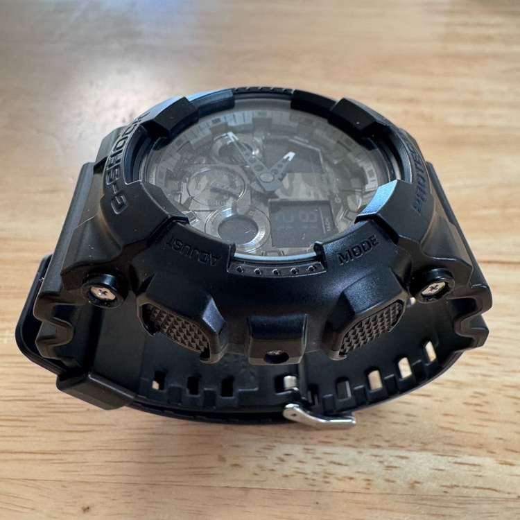 지샥 빅페이스 (GA-100) 매트블랙 카모플라쥬 (S급) 이미지