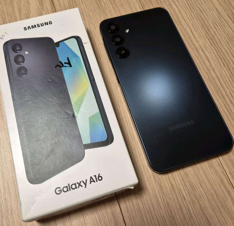 갤럭시 A16 블랙 색상 128GB S급 이미지