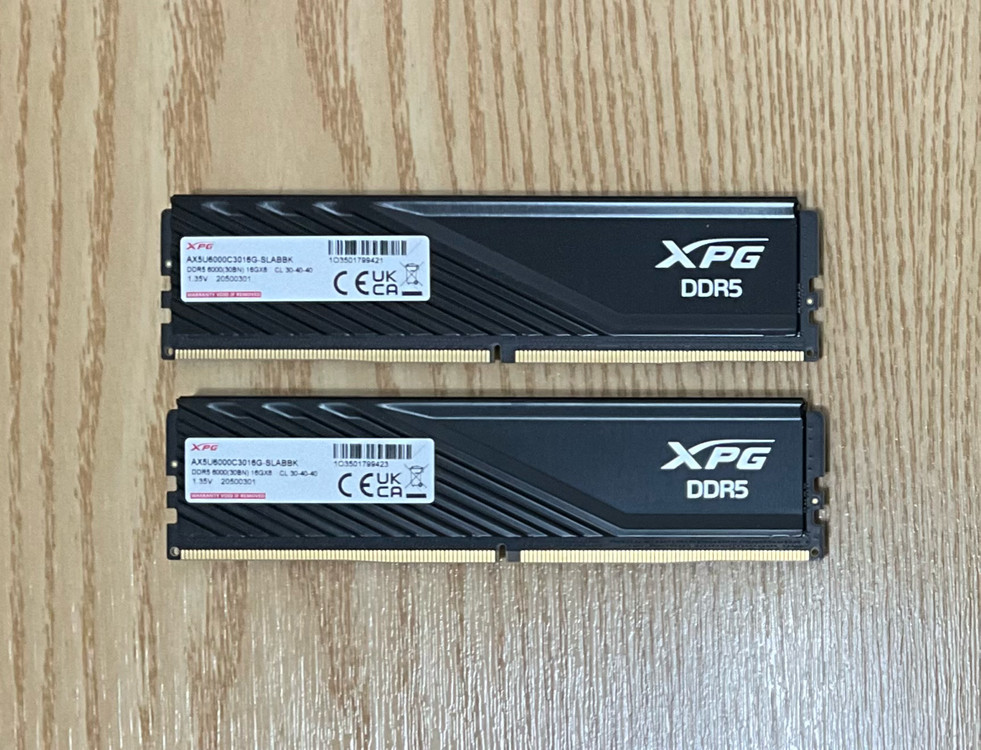 xpg ddr5 16GBx2 6000 cl30 이미지