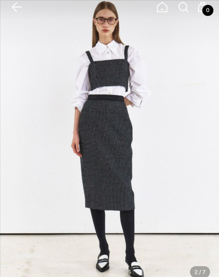 하시에 뷔스티에 탑 이미지