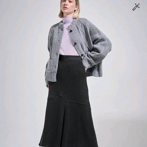 시스템 23년 언발란스 햄밴딩 스커트 이미지