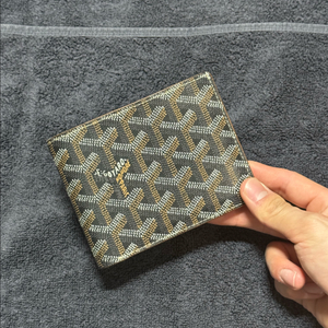 고야드 빅투와르 블랙탄 반지갑 정품 이미지