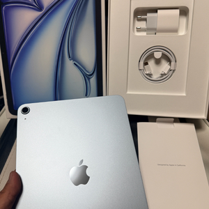 아이패드 에어 m3 블루 128 wifi 새상품급 이미지