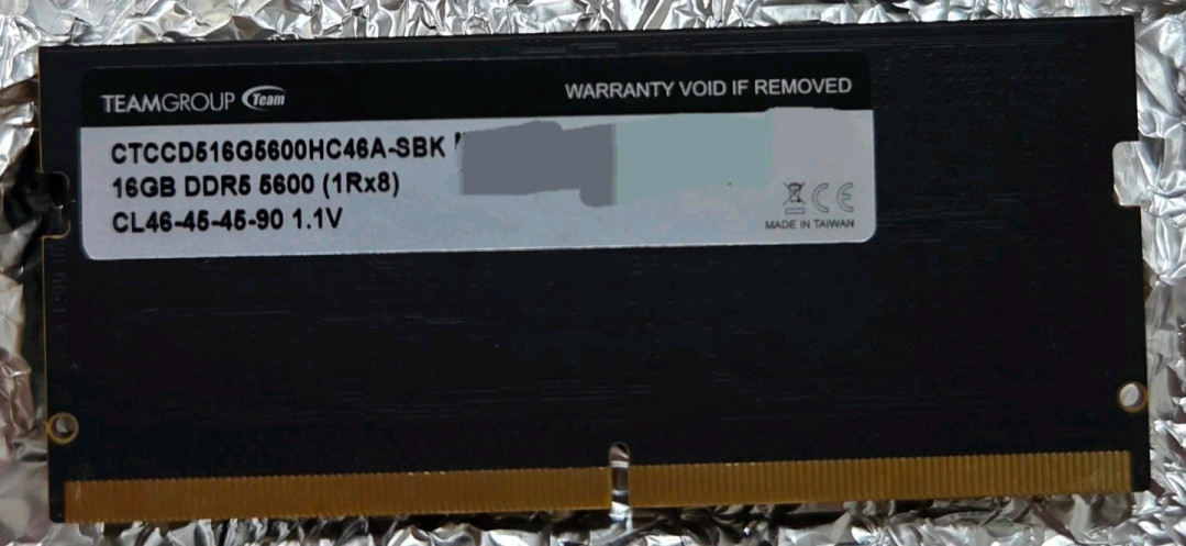 팀그룹 T-Create 노트북 DDR5 16G 5600mhz 이미지