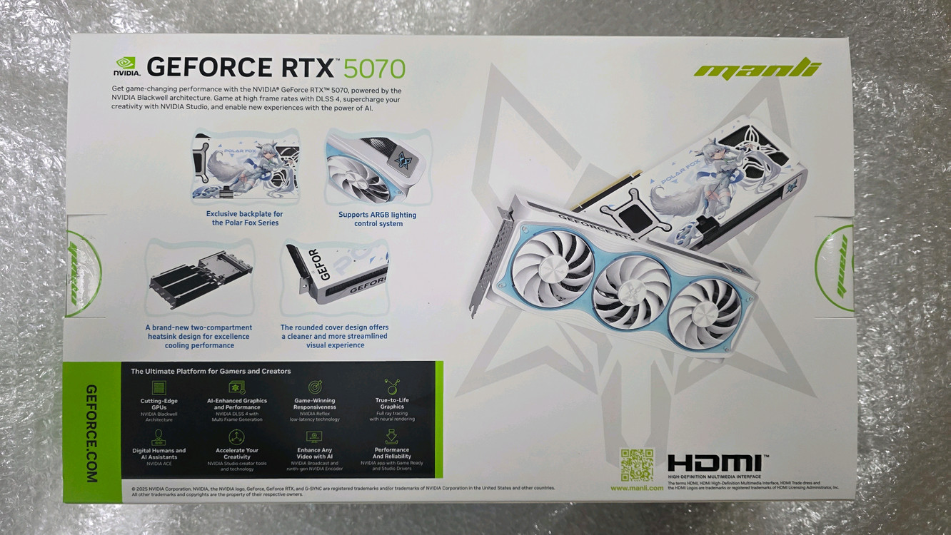 만리 RTX 5070 폴라폭스 V2 미개봉 새제품 팝니다. 이미지