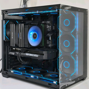 (새제품 반본체 블랙)9800X3D, B850M WIFI, 1000W, 공랭최강, 방송게이밍컴퓨터본체 이미지