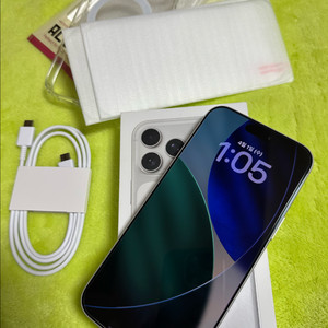 !!새상품급!!아이폰 17프로맥스 실버 256GB 풀박스 이미지