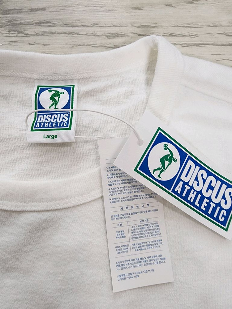 (새상품) DISCUS 디스커스 반팔 티셔츠 팜 L(100~103)사이즈 이미지