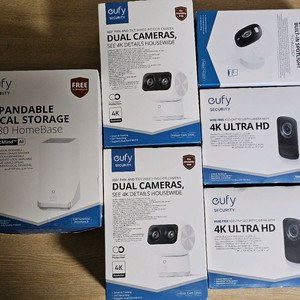 eufy 스마트 4K UHD 홈캠 듀얼 홈카메라 S350 홈 CCTV 실내용 카메라 이미지