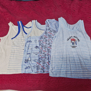 유아 런닝 (70호 4장+75호 1장) 일괄판매 이미지